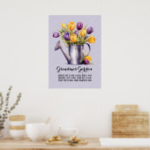 Grandma Garden Herzstück Großkinder Poster (Küche)