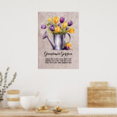 Grandma Garden Herzstück Großkinder Poster (Küche)