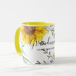 GRANDMA Geschenke - Sonnenblume Gefühlt Personalis Tasse