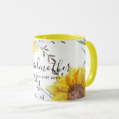 GRANDMA Geschenke - Sonnenblume Gefühlt Personalis Tasse (VorderseiteRechts)