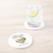 Grandma Gift Coaster - Floral Photo Getränkeuntersetzer (Seite)