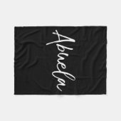 Grandma Gift In Spanish New Grandmother En Epañol Fleecedecke (Vorderseite (Horizontal))