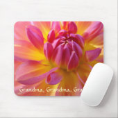 GRANDMA GIFT Mousepad Pink Dahlia Blume Gelb (Mit Mouse)
