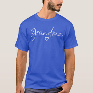 Grandma Gifts for Women Heart Mothers Day Grandma  T-Shirt