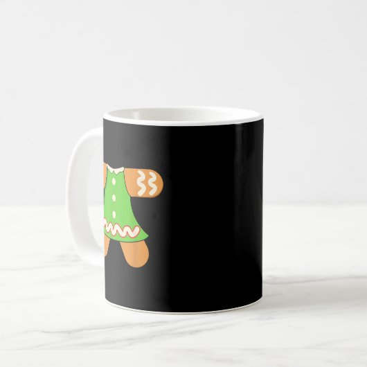 Grandma Gingerbread Man Costume Matching Christmas Kaffeetasse (Vorderseite Links)