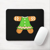 Grandma Gingerbread Man Costume Matching Christmas Mousepad (Mit Mouse)