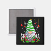 Grandma Gnome Christmas Pajamas Matching Family Gr Magnet (Vorderseite/Rückseite)