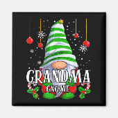Grandma Gnome Christmas Pajamas Matching Family Gr Magnet (Vorne)