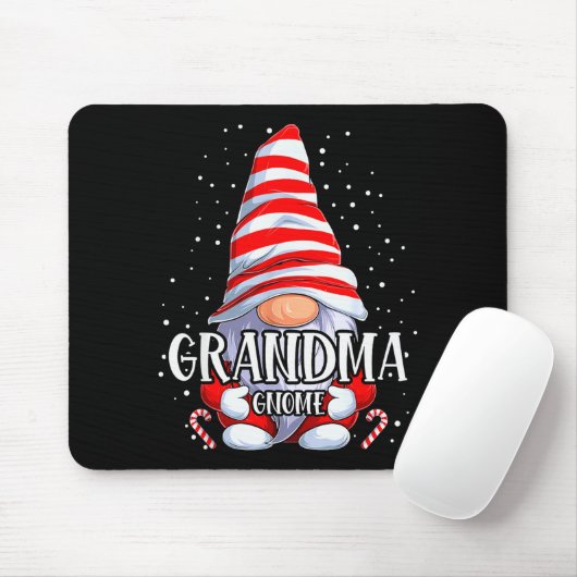 Grandma Gnome Christmas Pajamas Matching Family Gr Mousepad (Mit Mouse)
