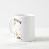 Grandma Goose On The Loose Funny Birthday Matching Kaffeetasse (Vorderseite Links)