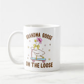 Grandma Goose On The Loose Funny Birthday Matching Kaffeetasse (Links)
