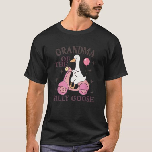 Grandma Goose On The Loose Funny Birthday Matching T-Shirt (Vorderseite)