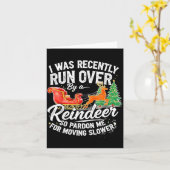 Grandma Got Run Over By A Reindeer Christmas So Pa Karte (Gelbe Blume)