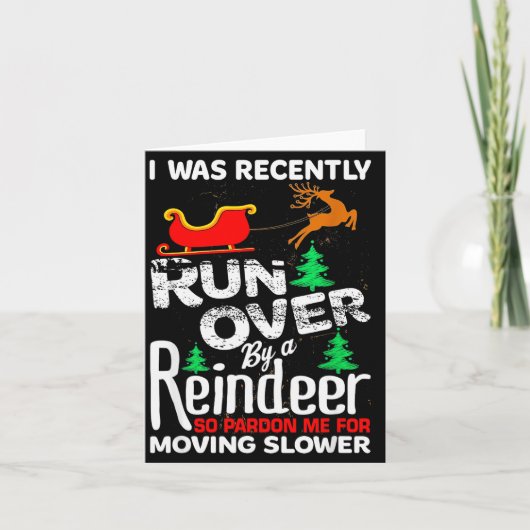 Grandma Got Run Over By A Reindeer Christmas So Pa Karte (Vorderseite)