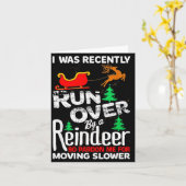 Grandma Got Run Over By A Reindeer Christmas So Pa Karte (Gelbe Blume)