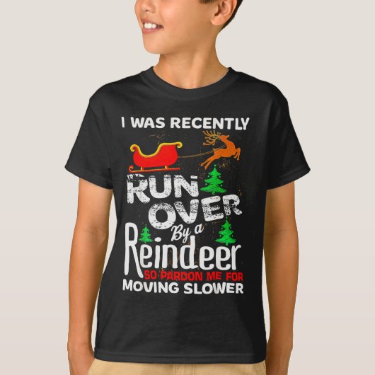 Grandma Got Run Over By A Reindeer Christmas So Pa T-Shirt (Vorderseite)