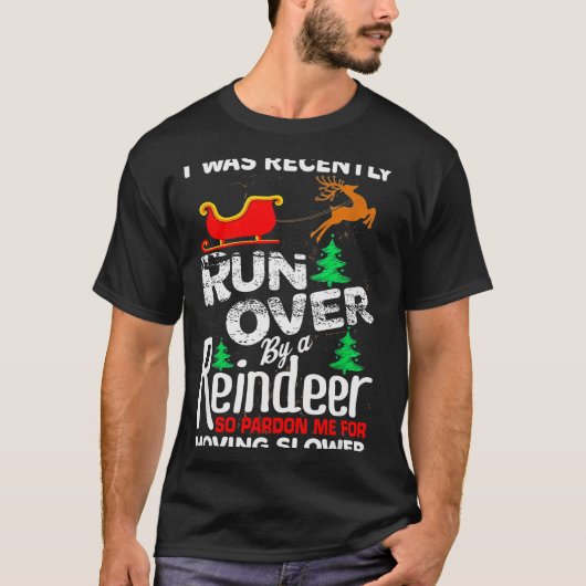 Grandma Got Run Over By A Reindeer Christmas So Pa T-Shirt (Vorderseite)