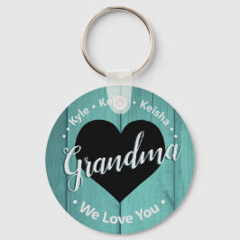 Grandma Grandkids Personalized Name We Love You Schlüsselanhänger