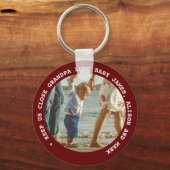 GRANDMA GRANDPA PHOTO FAMILY Gifts Under $4 Schlüsselanhänger (Vorderseite)