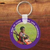 GRANDMA GRANDPA PHOTO Grandchild Gifts Under $4 Schlüsselanhänger (Vorderseite)