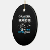 Grandma & Grandson Bond Premium Keramik Ornament (Links)