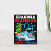 Grandma Grandson Cruise 2025 Memories Christmas Fa Karte (Vorderseite)