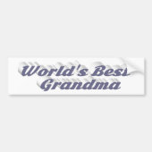 Grandma-Grautext-Autoaufkleber Autoaufkleber (Vorne)