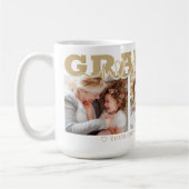 GRANDMA I Liebe Sie 3 Foto Collage Gold Kaffeetasse (Links)