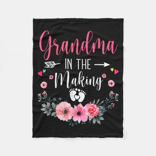 Grandma In The Making Vitro Fertilization Pregnanc Fleecedecke (Vorderseite)