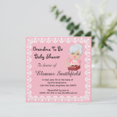 GrandMa ist eine Einladung zur Kinderdusche (Stehend Vorderseite)