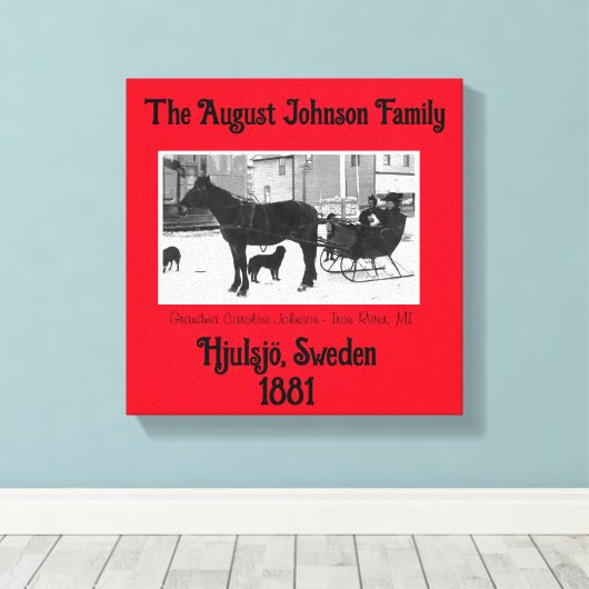 Grandma Johnson Leinwanddruck (Insitu (Holzboden))