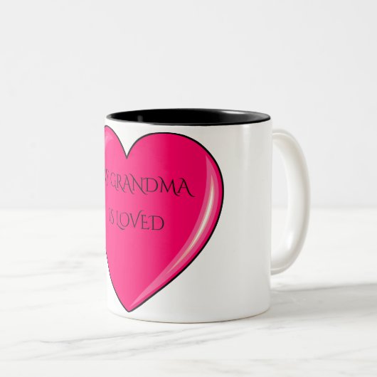 GRANDMA Kaffee oder Tee Tasse. Zweifarbige Tasse (VorderseiteRechts)