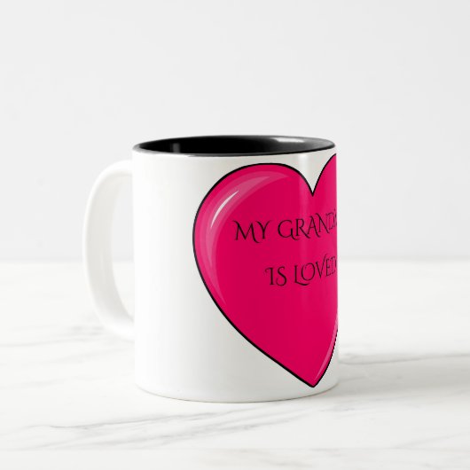 GRANDMA Kaffee oder Tee Tasse. Zweifarbige Tasse (Vorderseite Links)