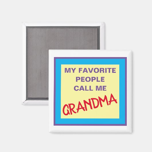 GRANDMA MAGNET (Vorderseite/Rückseite)