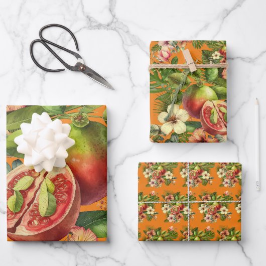 Grandma Manuela's Guavas Geschenkpapier Set (Vorderseite)