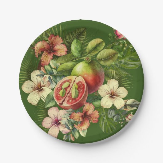 Grandma Manuela's Guavas Pappteller (Vorderseite)