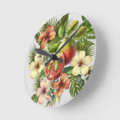 Grandma Manuela's Guavas Runde Wanduhr (Winkel)