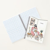 Grandma Mother's Day Cozy Relaxing Illustration Notizblock (Innenseite)