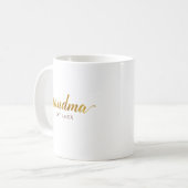 Grandma Mug | Personalized “EST” Baby Announcement Kaffeetasse (Vorderseite Links)
