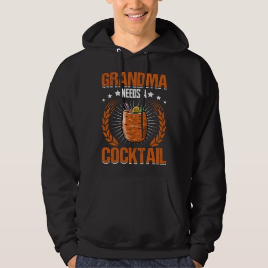 Grandma Needs A Cocktail Hoodie (Vorderseite)
