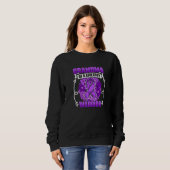 Grandma Of Epilepsy Warrior Survivor Epilepsy Awar Sweatshirt (Vorne ganz)