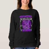 Grandma Of Epilepsy Warrior Survivor Epilepsy Awar Sweatshirt (Vorderseite)