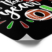 Grandma Of The 1 Year Old Football 1st Birthday Bo Poster (Ecke)