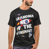 Grandma of the Astronaut Space Theme Birthday Part T-Shirt (Vorderseite)