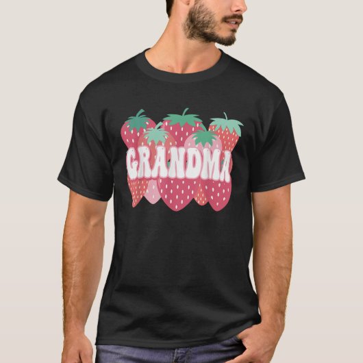 Grandma Of The Berry First Birthday Strawberry Fam T-Shirt (Vorderseite)