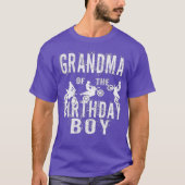 Grandma Of The Birthday Boy Dirt Bike Bday Party T-Shirt (Vorderseite)