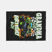 Grandma Of The Birthday Boy Monster Truck Birthday Fleecedecke (Vorderseite (Horizontal))