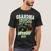 Grandma Of The Birthday Boy Monster Truck Birthday T-Shirt (Vorderseite)