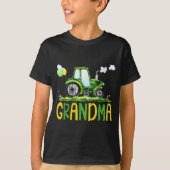 Grandma Of The Birthday Boy Tractor Farm Truck Mat T-Shirt (Vorderseite)