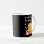 Grandma Of The Birthday Duck Christmas Anime Party Kaffeetasse (VorderseiteRechts)